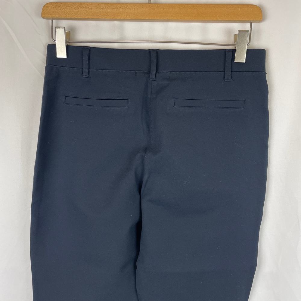 Quince Women's Ultra-Stretch Ponte Straight Leg Pant 30" Inseam Navy Blue Size S - Picture 6 of 9